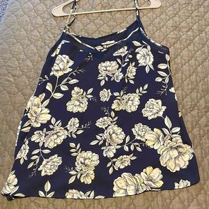 Blue Chiffon Tank top
